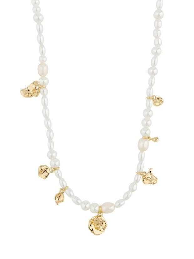 PILGRIM Intent Pearl Charm Necklace