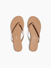 TKEES Lily Leather Flip Flop Sandal