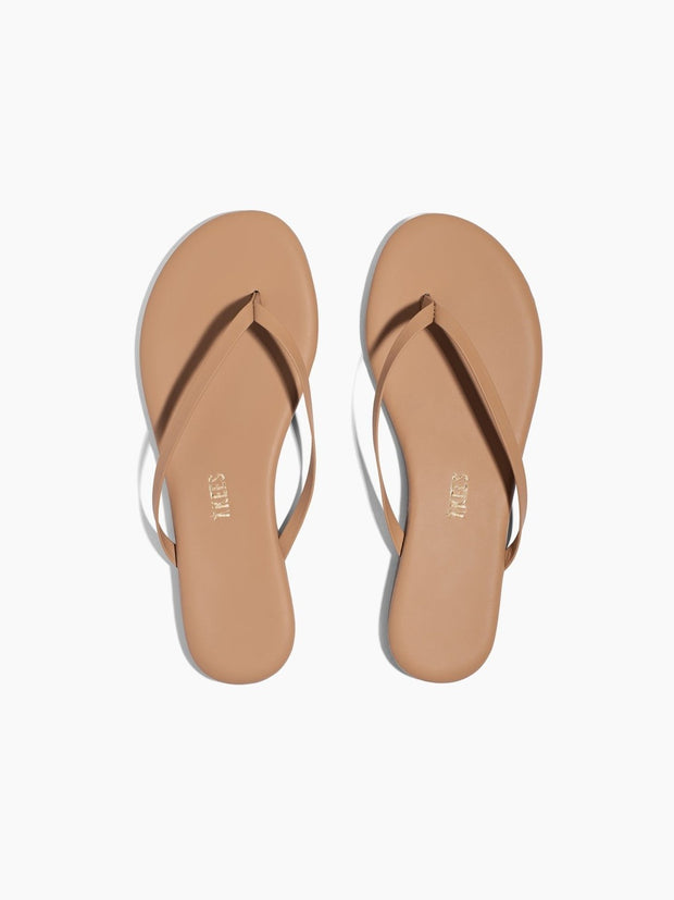 TKEES Lily Leather Flip Flop Sandal