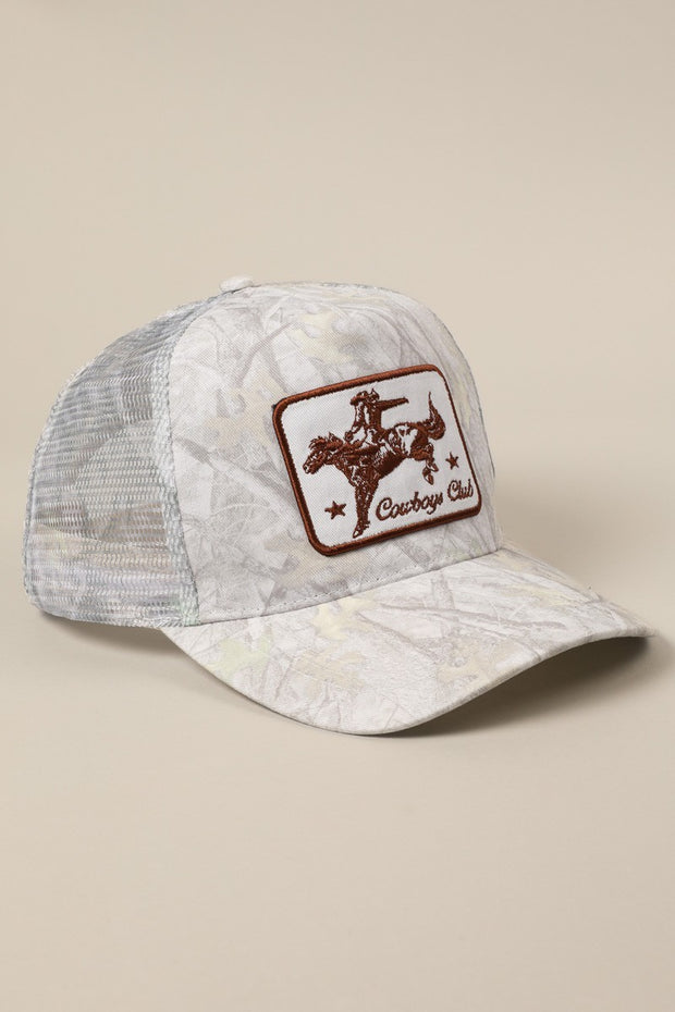 27 Cowboys Club Camo Trucker Hat