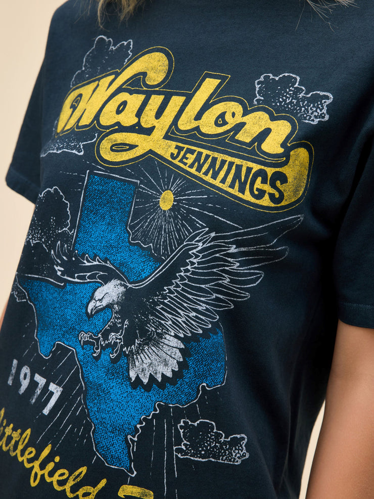 DAYDREAMER Waylon Jennings Littlefield Texas Weekend Tee