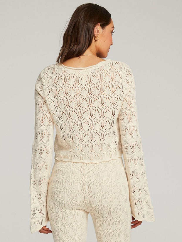 Wild Fable 100% Cotton Square Neck Pointelle Pullover Sweater Plus Sz XXL  RefD18