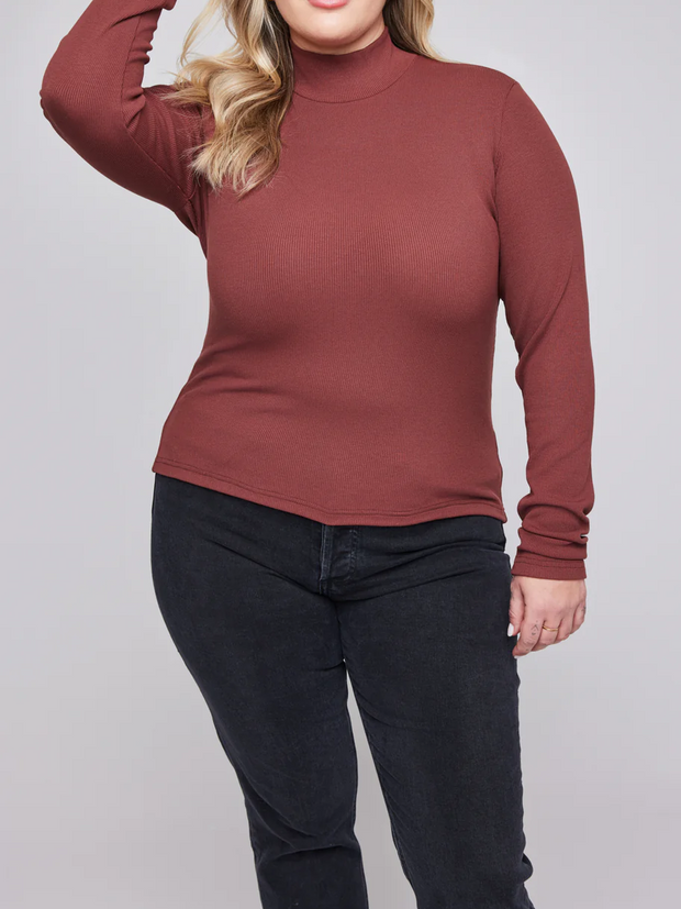 GENTLE FAWN Wren Long Sleeve Mockneck Top