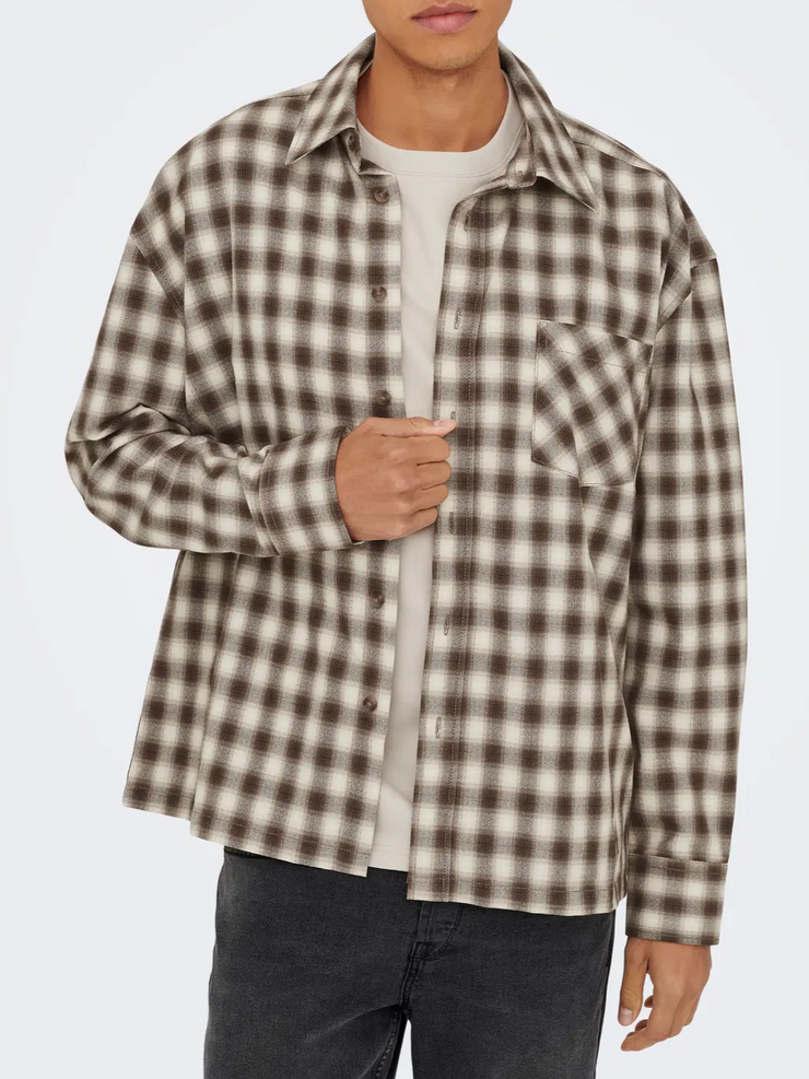 ONLY + SONS Elliot Button Up Long Sleeve