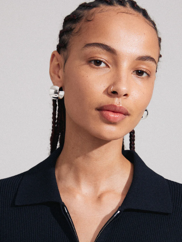 PILGRIM Talulla Ultra Wide Hoop Earrings