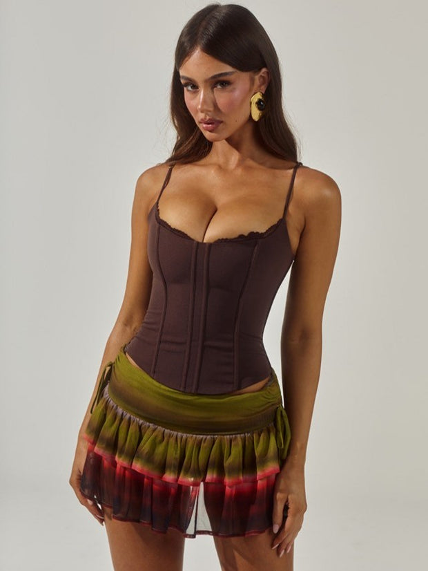 RUNAWAY THE LABEL Valerie Bustier Top