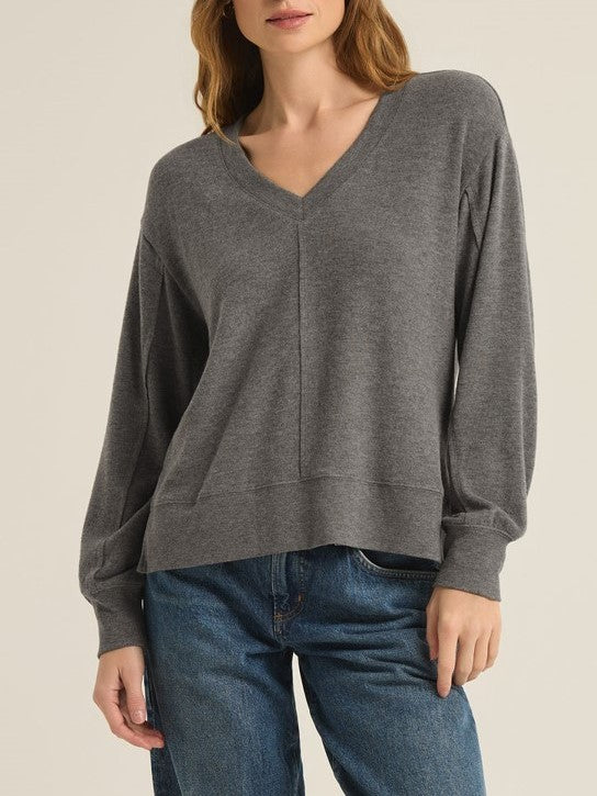 Z SUPPLY Wilder Cloud V-Neck Long Sleeve Top