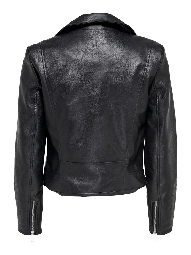 ONLY Vera Faux Leather Biker Jacket