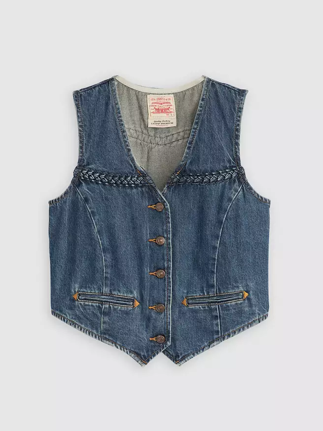 LEVI'S Braided Denim Vest