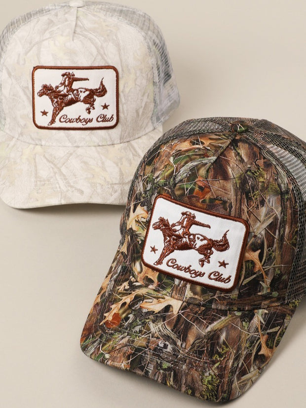 27 Cowboys Club Camo Trucker Hat