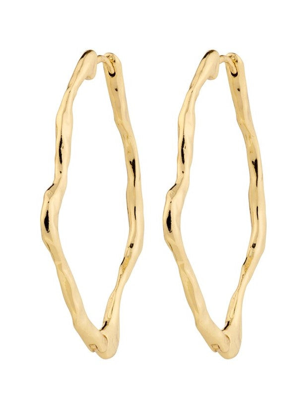 PILGRIM Dylan Organic Shaped Hoop Earrings