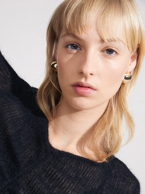 PILGRIM Talulla Ultra Wide Hoop Earrings