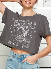 27 Long Live Cowgirls Cropped Tee