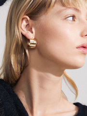 PILGRIM Talulla Ultra Wide Hoop Earrings