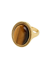 PILGRIM Between Tiger Eye Ring