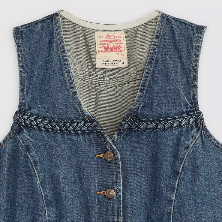 LEVI'S Braided Denim Vest