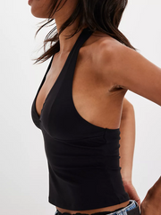 FREE PEOPLE Still Here Halter Cami