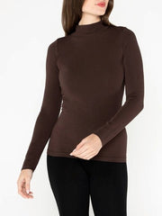 C'EST MOI Bamboo Mockneck Top