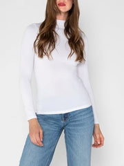 C'EST MOI Bamboo Mockneck Top