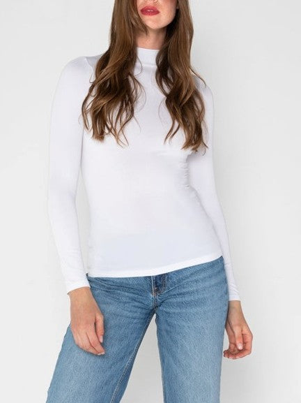 C'EST MOI Bamboo Mockneck Top