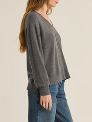 Z SUPPLY Wilder Cloud V-Neck Long Sleeve Top