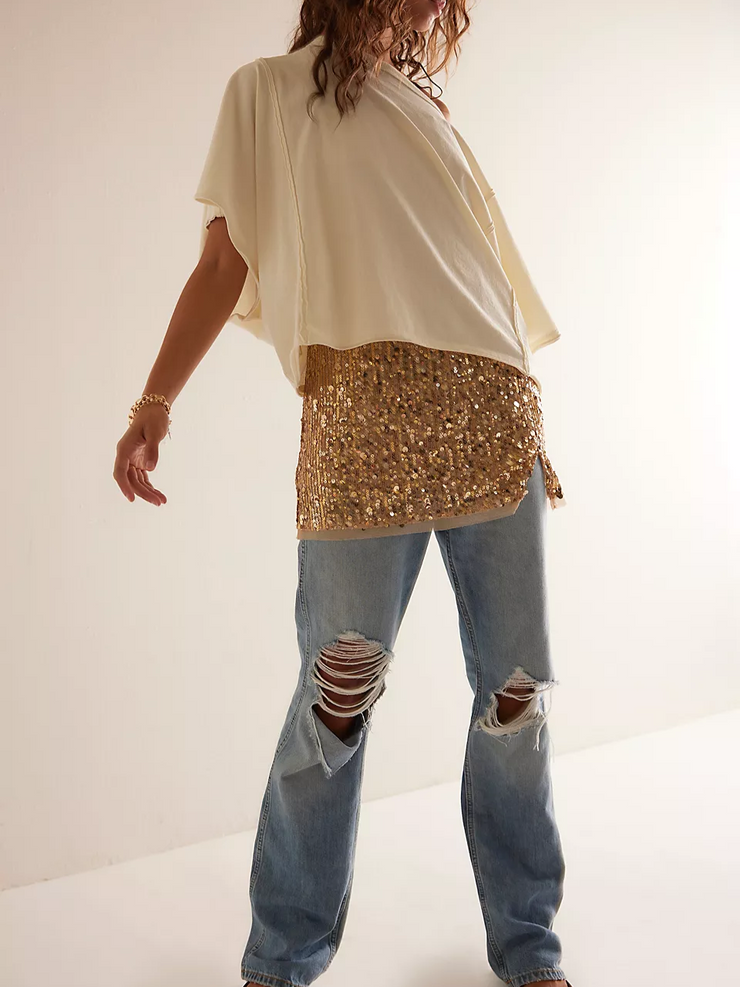 FREE PEOPLE Midnight Kiss Mini Slip Dress