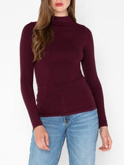 C'EST MOI Bamboo Mockneck Top