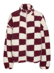 NOISY MAY Luca Checkered Fleece Jacket