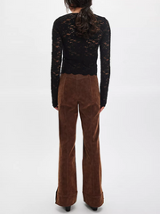 FREE PEOPLE Glow Up Suede Pants