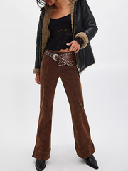 FREE PEOPLE Glow Up Suede Pants