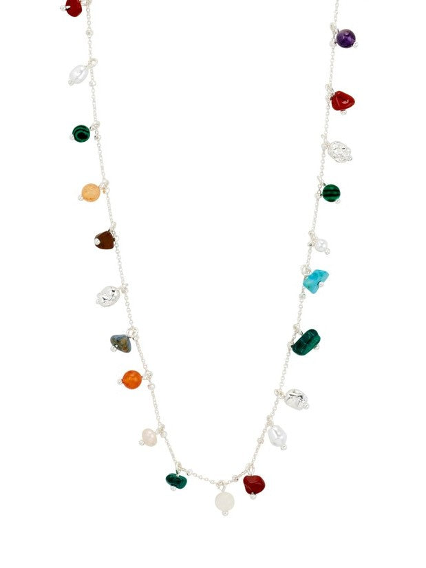 PILGRIM Between Stone Charm Necklace