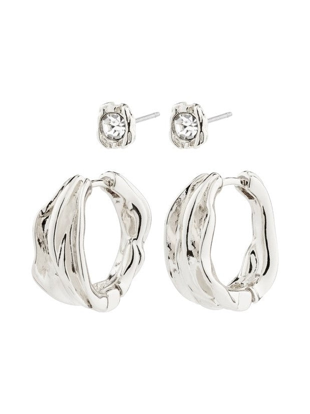 PILGRIM Feel 2-in-1 Organic Shaped Earring Set