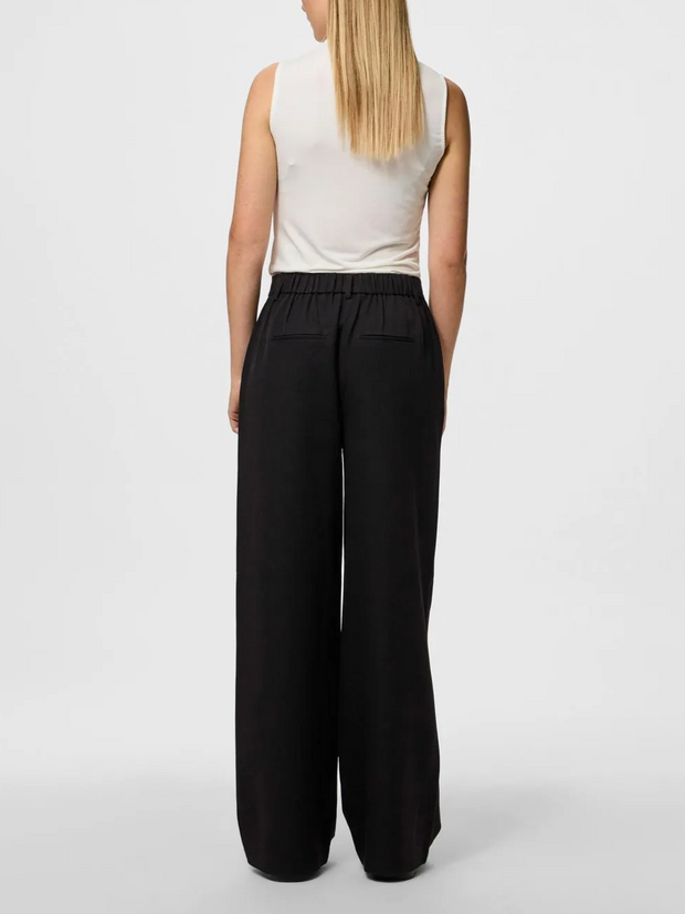 PIECES High Waisted Wide Leg Trouser