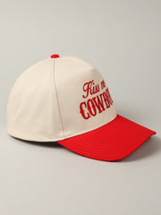 27 Kiss Me Cowboy Embroidered Trucker Hat