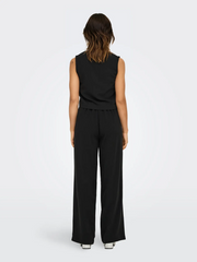 ONLY Hazel Drawstring Waist Wide Leg Trouser