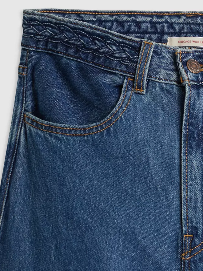 LEVI'S Ribcage Wide Leg Braided Jean
