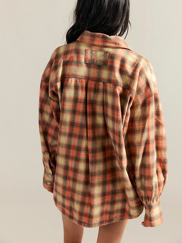 FREE PEOPLE Ashley Plaid Shirt