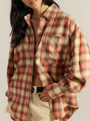 FREE PEOPLE Ashley Plaid Shirt