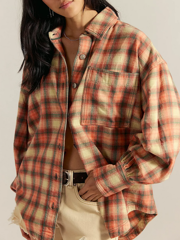 FREE PEOPLE Ashley Plaid Shirt