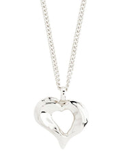 PILGRIM Tide Heart Pendant Necklace