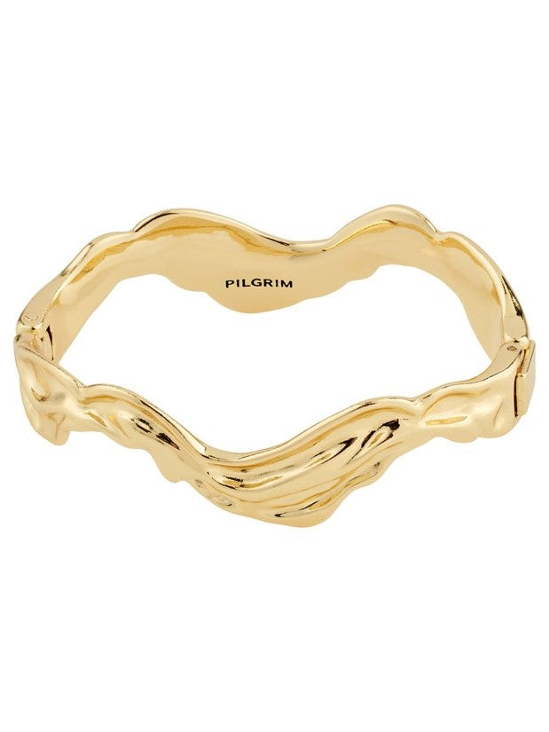 PILGRIM Feel Wavy Bangle Bracelet