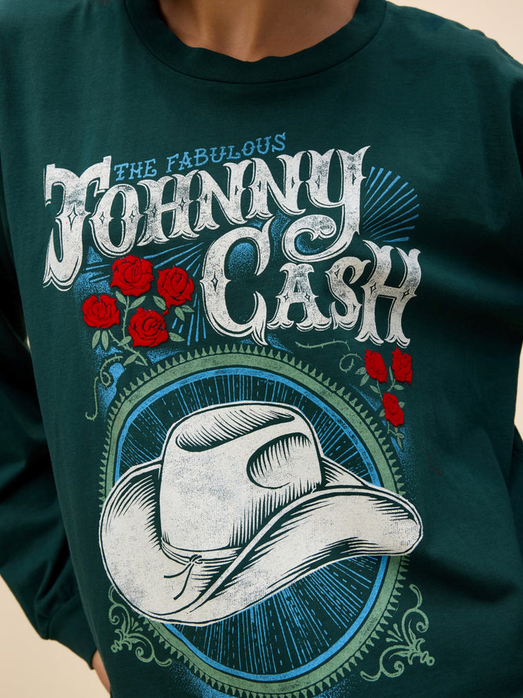 DAYDREAMER Johnny Cash The Fabulous Long Sleeve Merch Tee