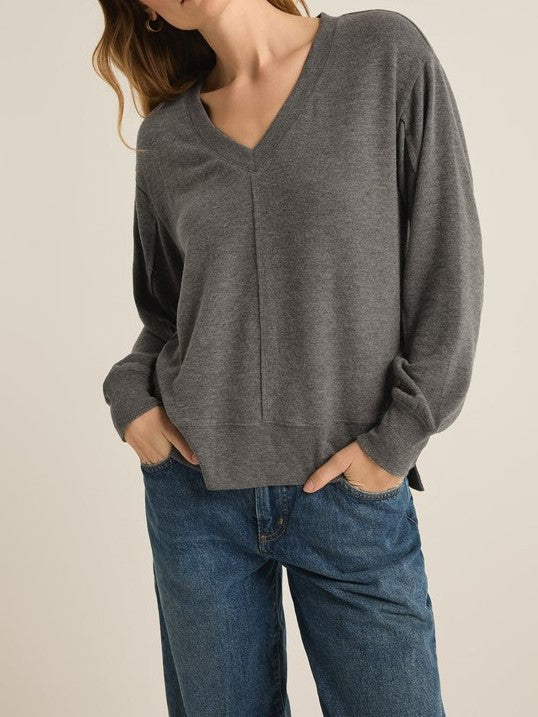 Z SUPPLY Wilder Cloud V-Neck Long Sleeve Top