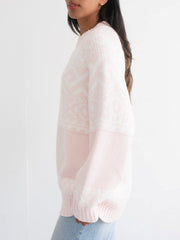 BRUNETTE THE LABEL Fair Isle Knit Sweater