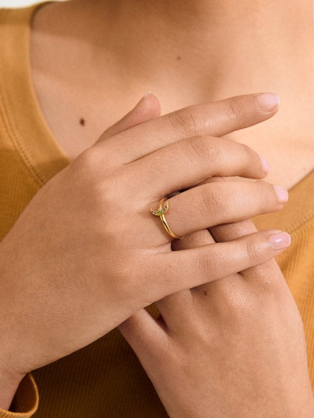 PILGRIM Lulu Moon Stack Ring