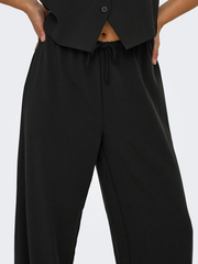 ONLY Hazel Drawstring Waist Wide Leg Trouser