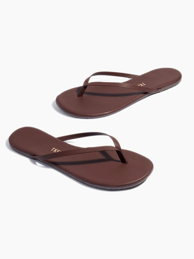 TKEES Lily Leather Flip Flop Sandal