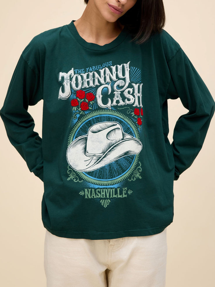 DAYDREAMER Johnny Cash The Fabulous Long Sleeve Merch Tee