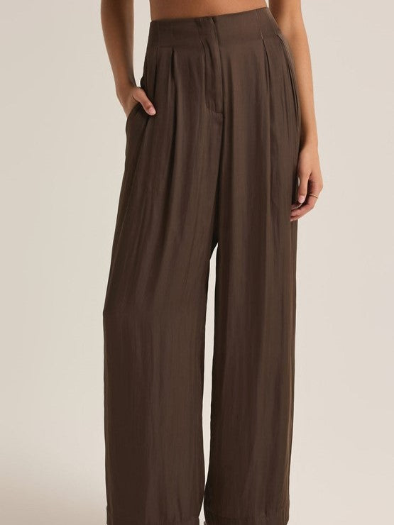 Z SUPPLY Lisse Wide Leg Satin Pant (top sold separately)