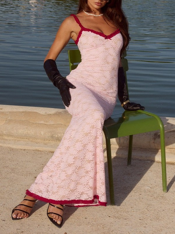 RUNAWAY THE LABEL Sarta Lace Maxi Dress